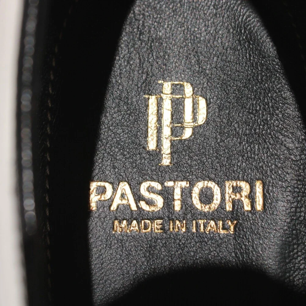 Pastori NWOB Chlorus Lace Up Derby Dress Shoes Size 9 US in Black Leather